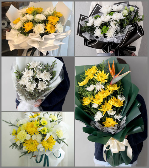 山东莱芜莱城区羊里镇北陈家庄村白事花束代送